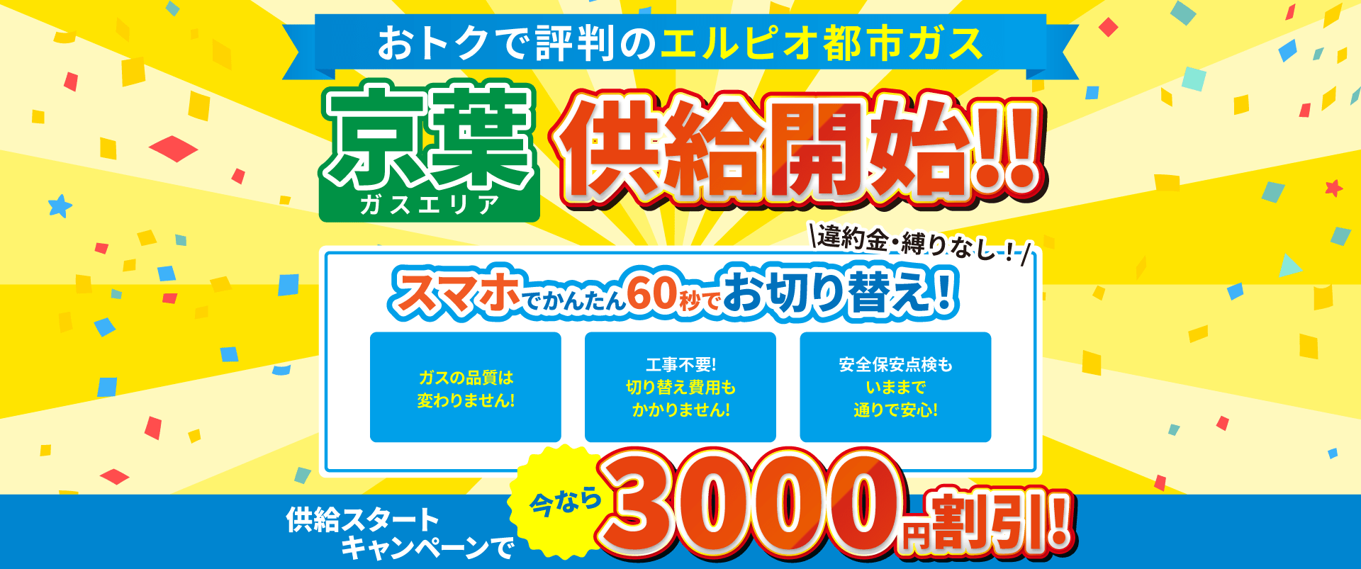 都市ガス京葉エリア割引キャンペーン